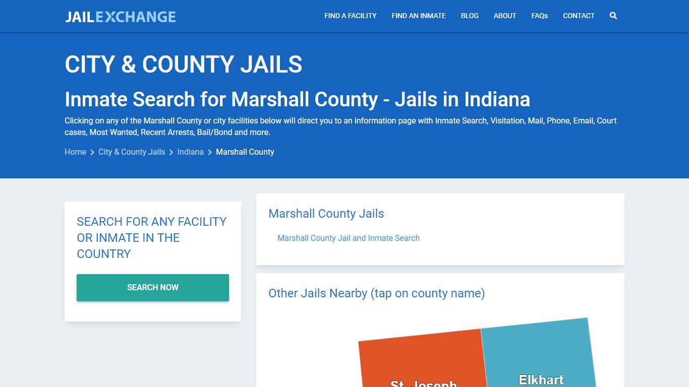 Inmate Search for Marshall County | Jails in Indiana - Jail Exchange